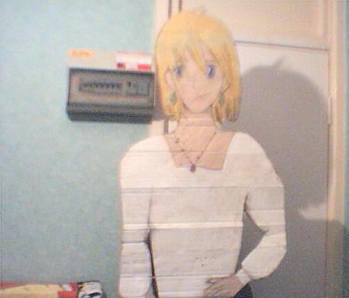 My almost lifesize Howl cut-out by Erushi-Hime