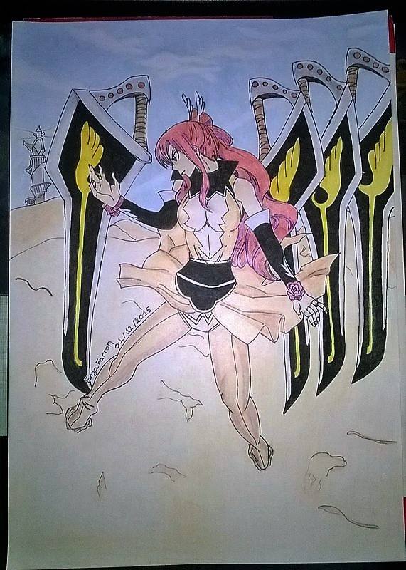 Erza Scarlet : Armure aux ailes sabrées by Erza-Farron