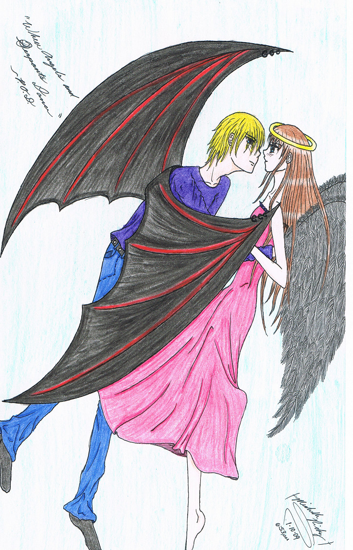 When Angels And Serpants Dance : Colored Version by EternalSanctity16