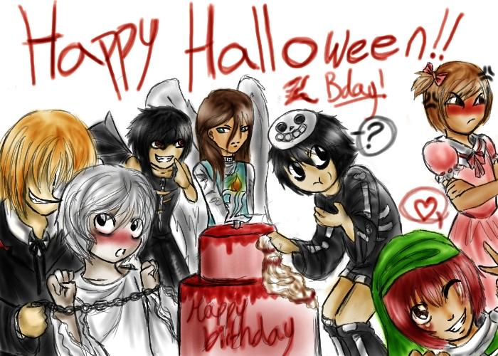Happy Halloween! Death Note :D (happy Bday L!) by EternityMaze