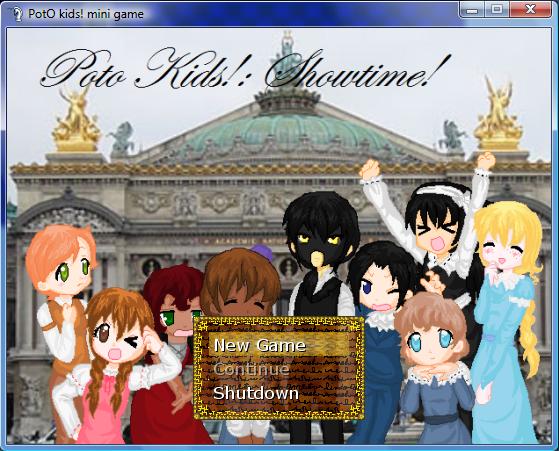 PotO Kids! Game title screen by EternityMaze