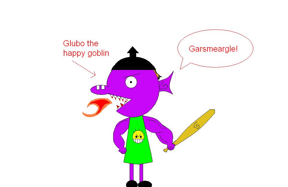 Glubo the "happy" goblin by Eve_The_Hedgie