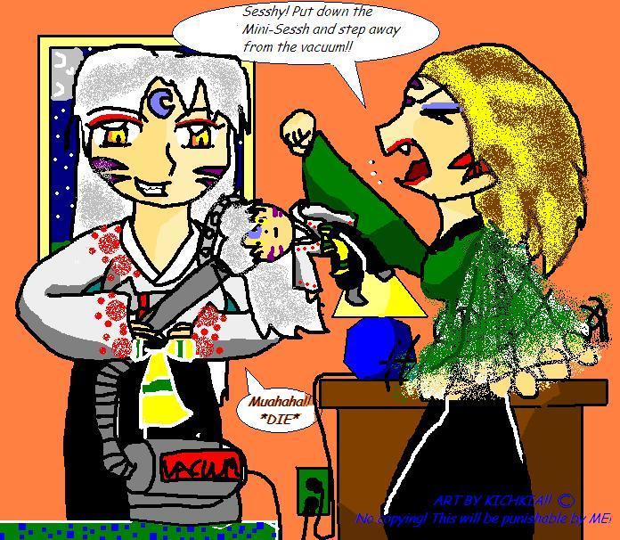When you give a Sesshomaru a vacuum. by Eve_The_Hedgie