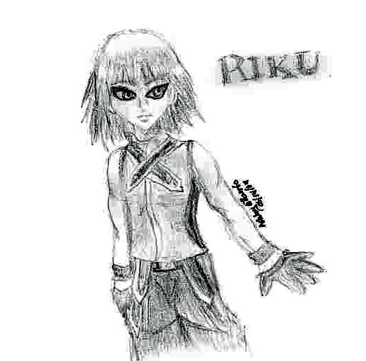 Riku sketch by EveryBodysFool