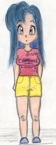 Bulma in CC t-shirt by EvilBunnySlippers