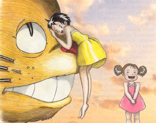 Satsuki & Mei: My Neighbor Totoro by EvilBunnySlippers