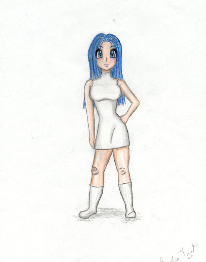 Bulma in a White Dress by EvilBunnySlippers