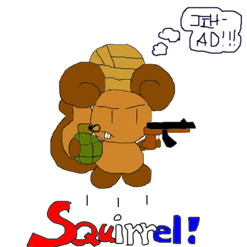 jihadist squirrel by EvilPie