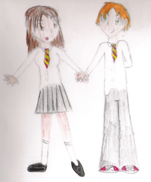 Hermione and Ron by Evil_Rachel