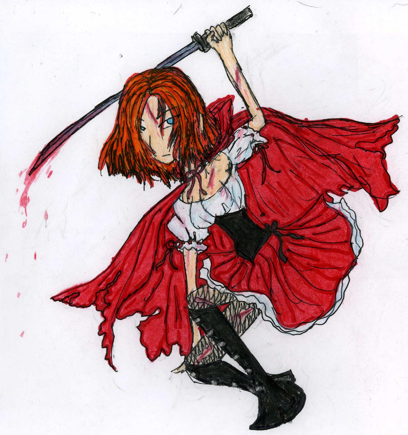 A Homicidal Red Riding Hood by Evil_Summoner