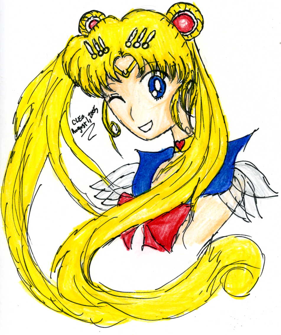 Manga styled Sailor Moon by Evil_Summoner
