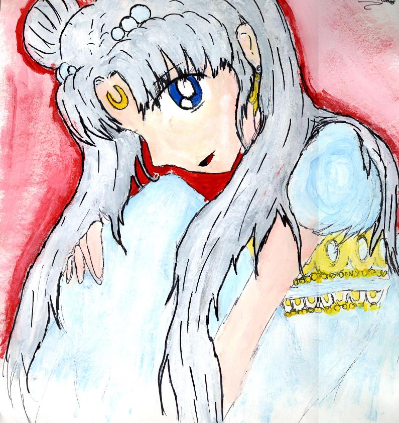 A Princess Serenity Painting by Evil_Summoner