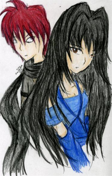 Lynxie & Xasuke (Requested) by Evil_Summoner