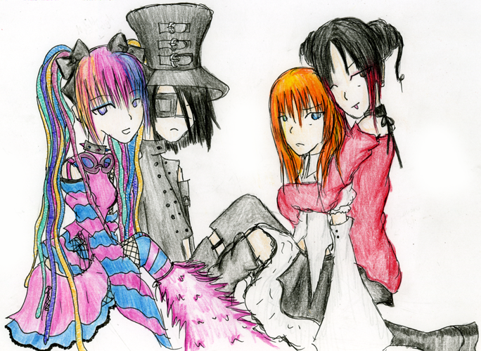 Matilda, Akagi, Mimmy, and Key by Evil_Summoner
