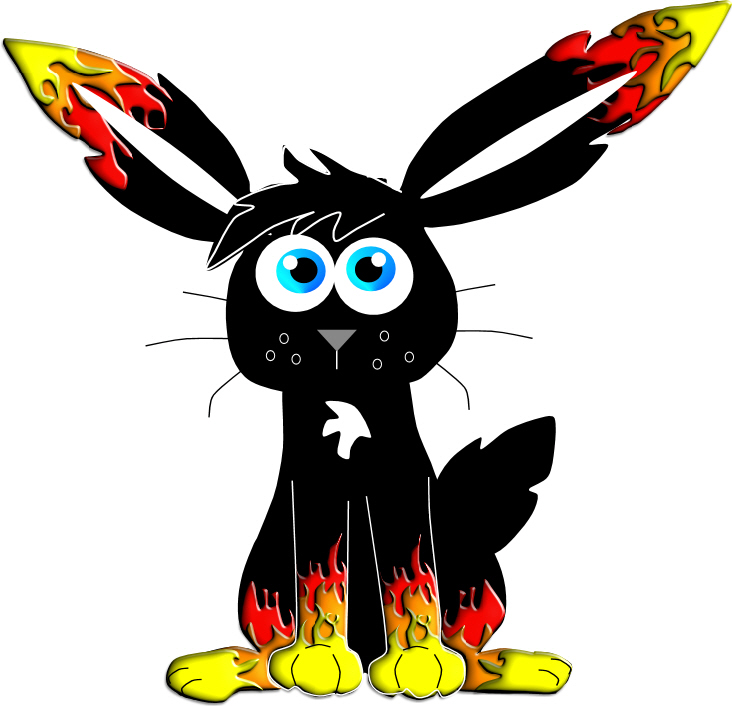 Charcoal Bunny by Evil_killer_bunny