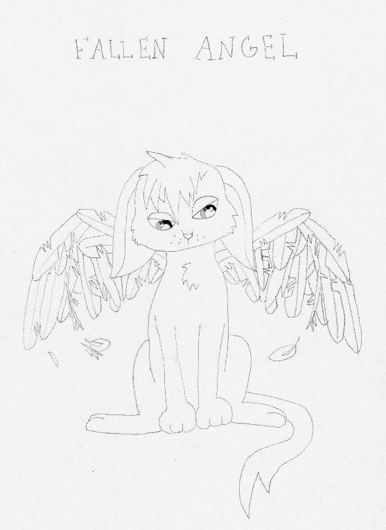 Fallen Angel Kitten by Evil_killer_bunny