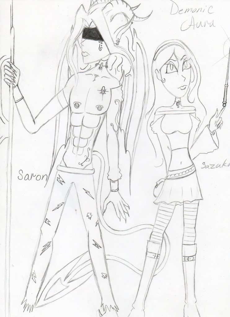 Saron and Sazuka by Eviloneadel
