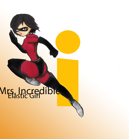 Mrs. Incredible aka Elastic Girl by Exactlamento