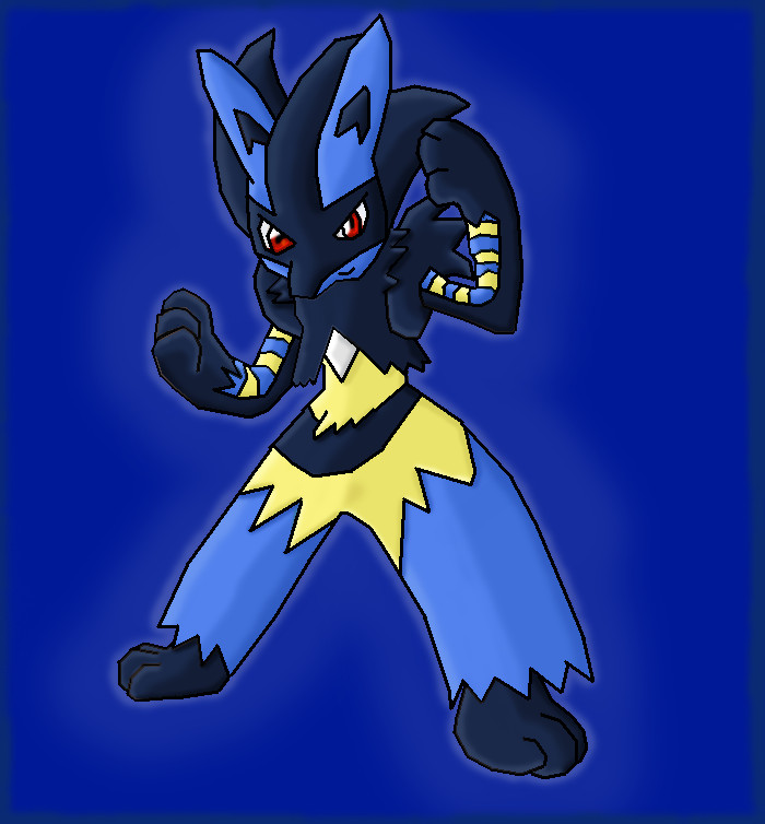 Lucario custom by Exiled12Magawolf
