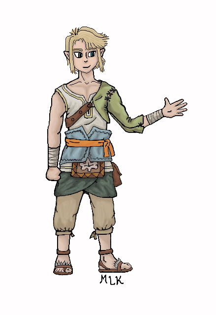 Link the Rancher - Colored by echo-chan