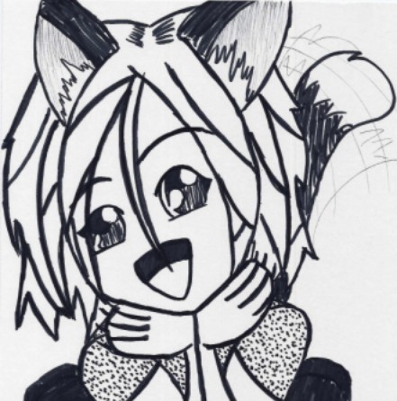 one happy little kitty girl. ^^; by eem_evas