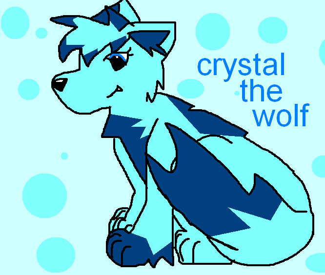 crystal the wolf by eeveelova4