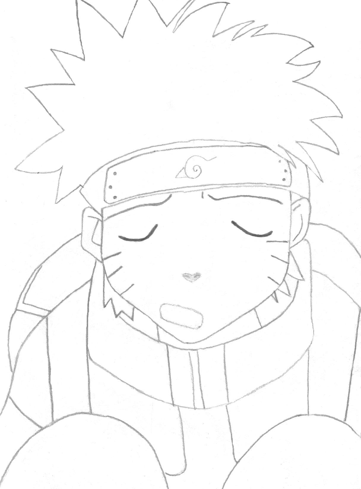 Sleeping Naruto by eeyore333