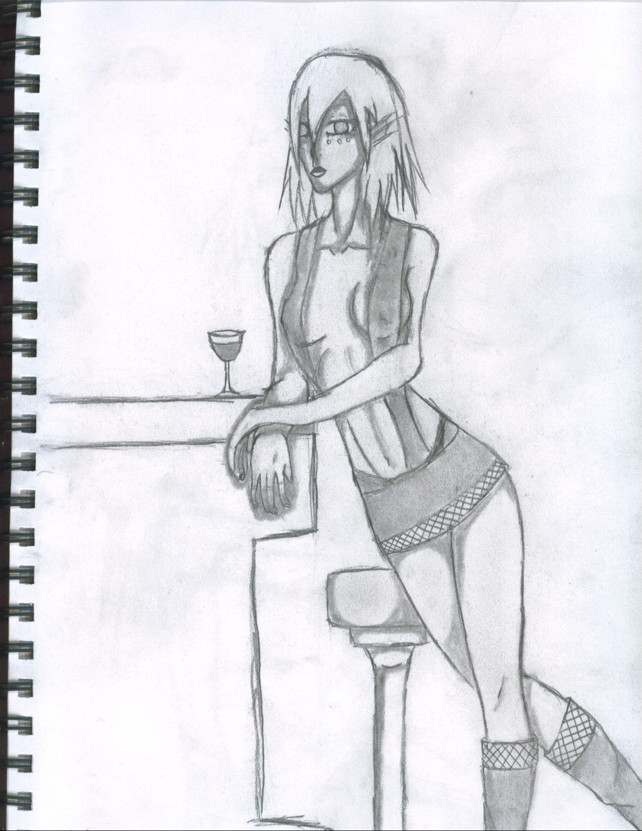 Chi at the bar by elementsoftheredwater