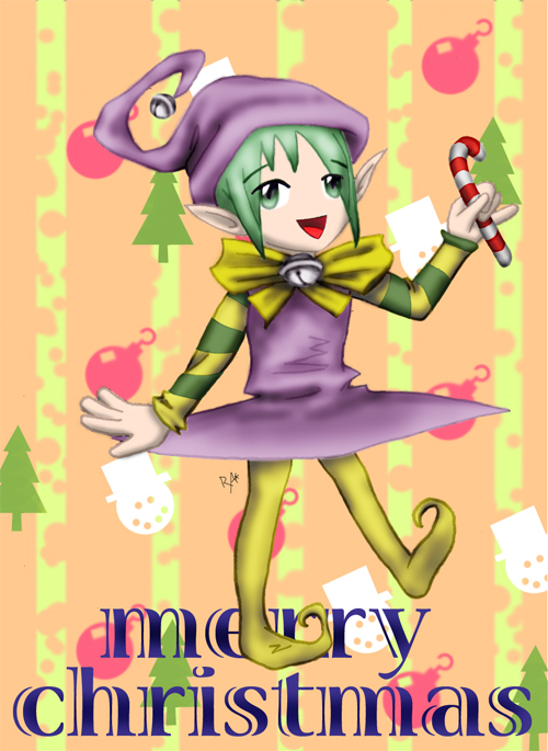 merry christmas by ellanor_angel_of_anime
