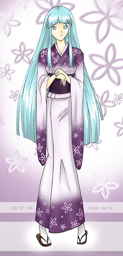 Girl in kimono by ellanor_angel_of_anime