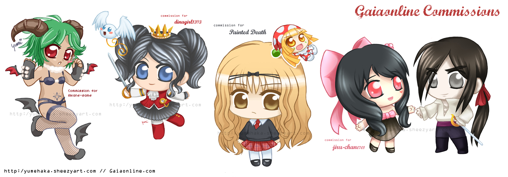 Gaia chibi commissions by ellanor_angel_of_anime