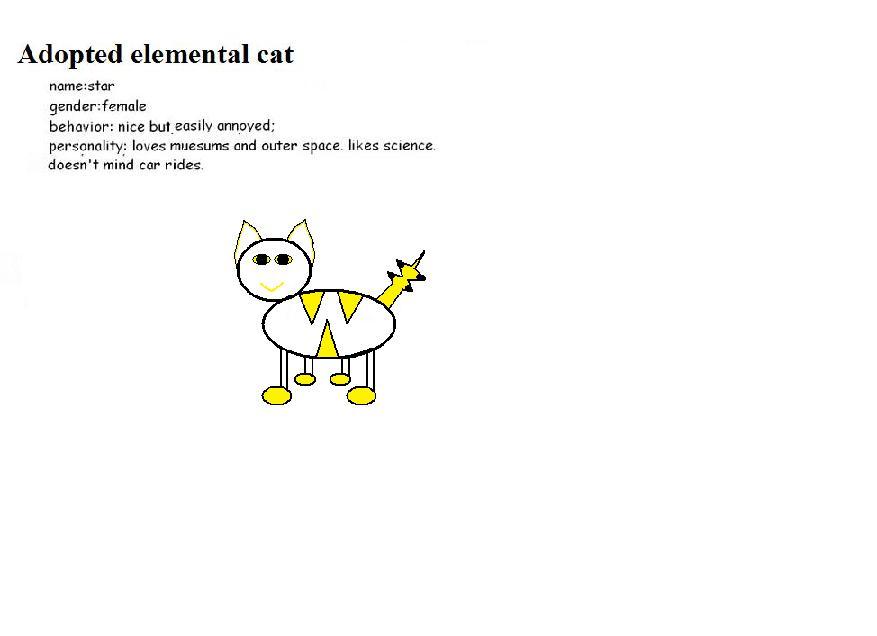 adopted elemental cat by elvisfan123