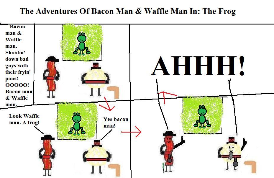 Bacon man &amp; Waffle man VI by elvisfan123