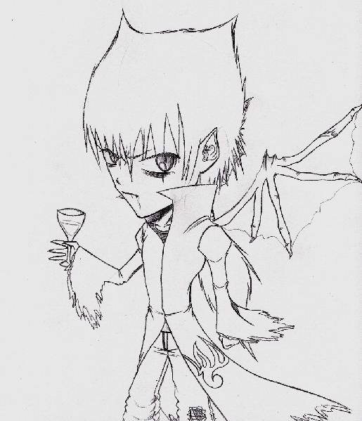 Chibi halloween contest entry~Mini the vamp. by elyo11