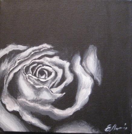 Rose on canvas by em3042
