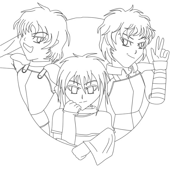 Majere Brothers Lineart by emerald_fire2065