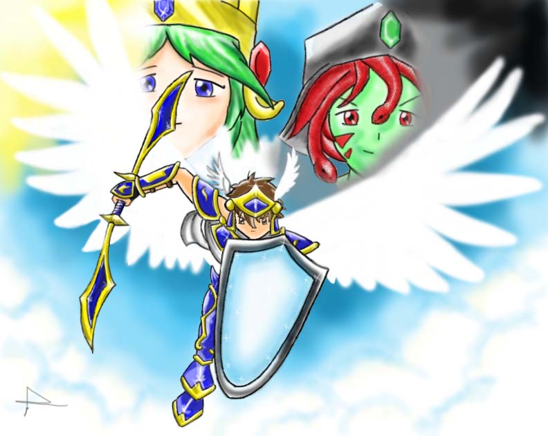 for athena!,sorry for palutena! by emeraldsaber