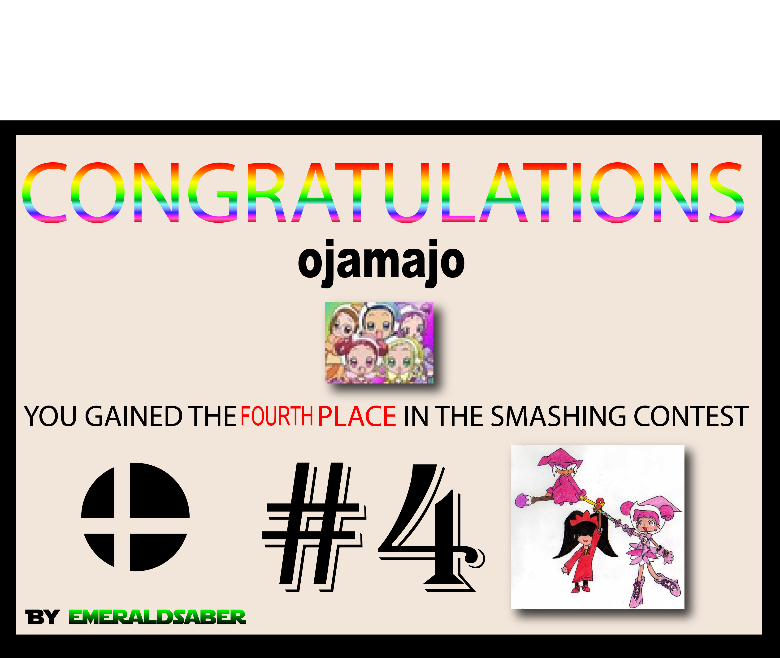 fourth place (smashing contest) by emeraldsaber