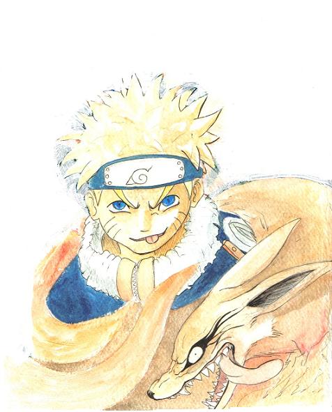 unfinished naruto-kyuubi by emi_red