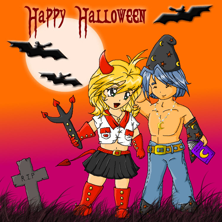 Halloween coloured by enielle
