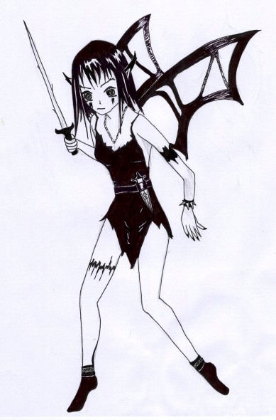 Demon Girl by enkeli_kitten