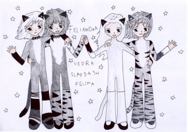 Chibi neko Cats! by enkeli_kitten