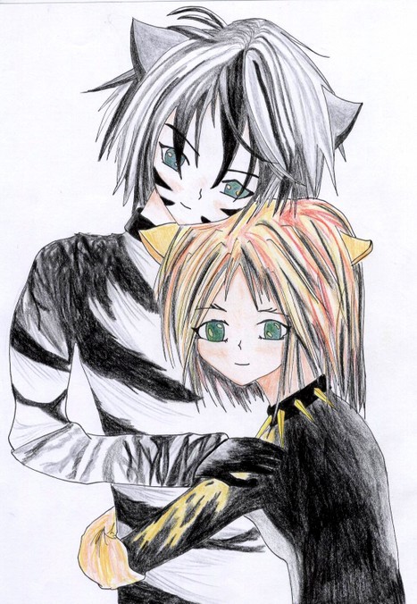 Munkustrap and Deme (request for Isukaru) by enkeli_kitten