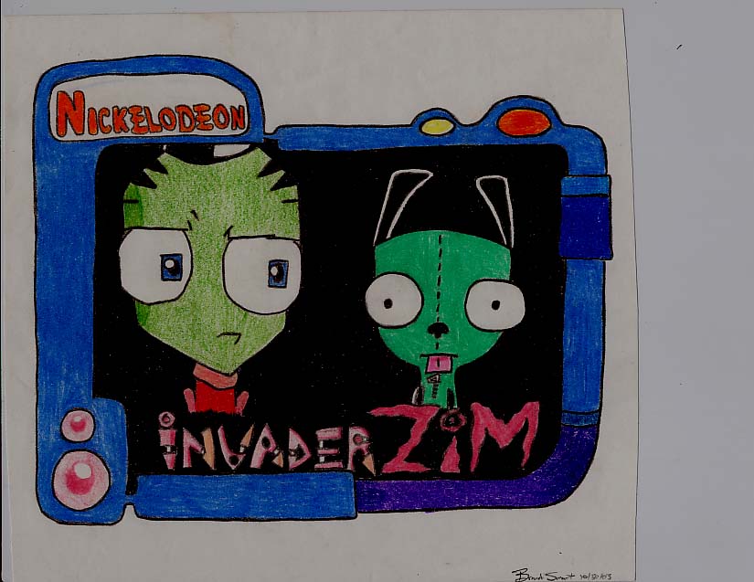Zim and Gir by enlightenup420