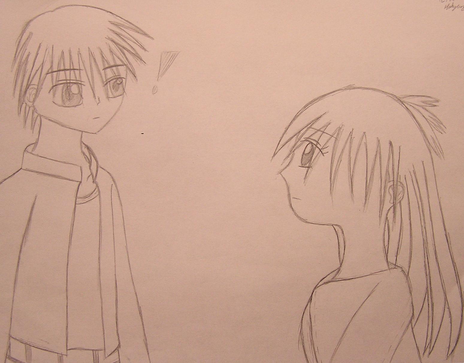 Arasuke and Suzumi by eonicey