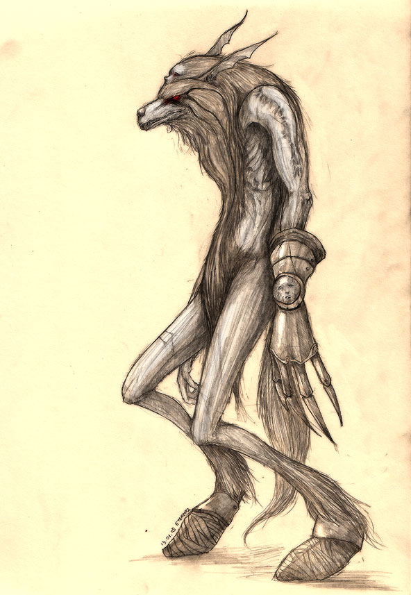 Concept Art - Werewolf I by eterna2