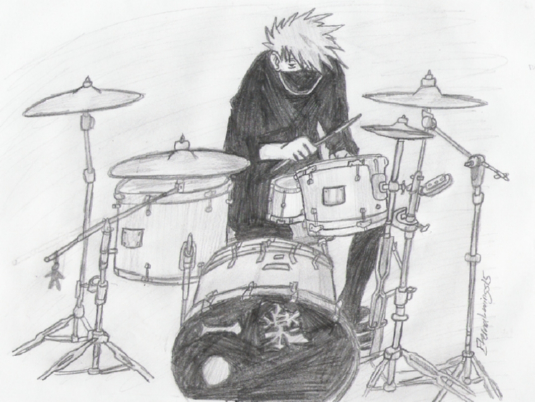 The Drummer- Kakashi by eternal_wings15