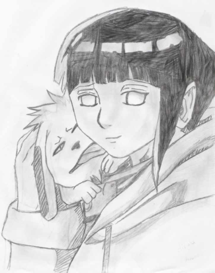 RedPaint's Request- Hinata and Akamaru by eternal_wings15