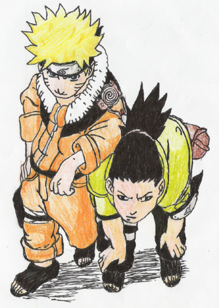 Naruto and Shikamaru by eternal_wings15