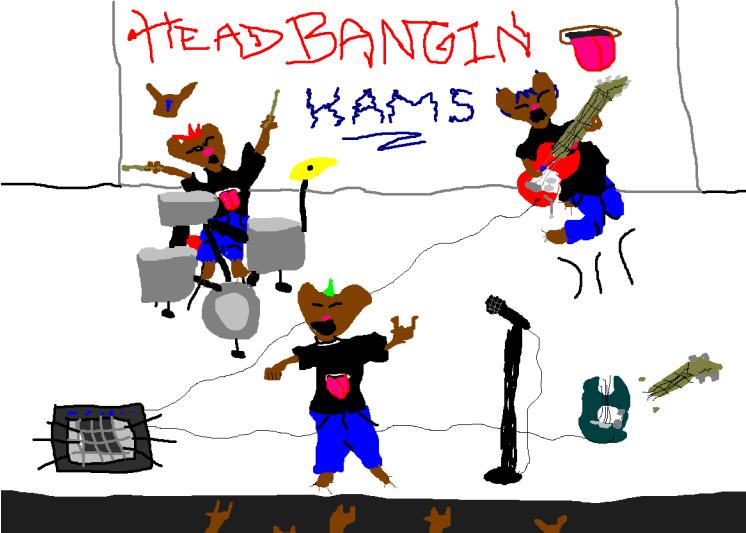Headbangin Hams xD by evanescence31190